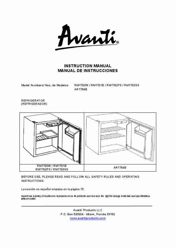 Avanti Refrigerator RM1760W-page_pdf